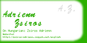 adrienn zsiros business card